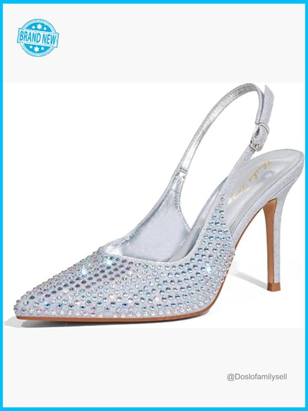 Elegant Pointed Toe Stilettos Adjustable Slingback Daily Party Work Heels